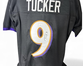 Justin Tucker autographed signed Baltimore Ravens jersey JSA Authenticated