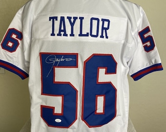 Lawrence Taylor gesigneerd gesigneerd New York Giants-shirt met JSA-authenticatie