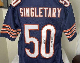 Mike Singletary SigniertEs Autogramm Chicago Bears Jersey JSA Zertifikat
