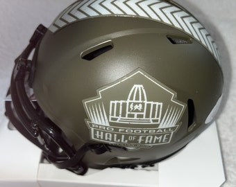 OJシンプソン直筆サイン入りNFL殿堂入りミニヘルメット（JSA認証付き 