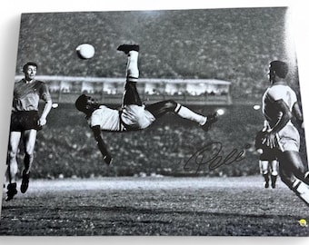 Pele autographed signed 16 x 20 photo picture Steiner Authenticated