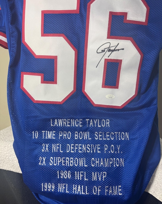 Lawrence Taylor Signed Autographed NY Giants Jersey JSA Witnessed