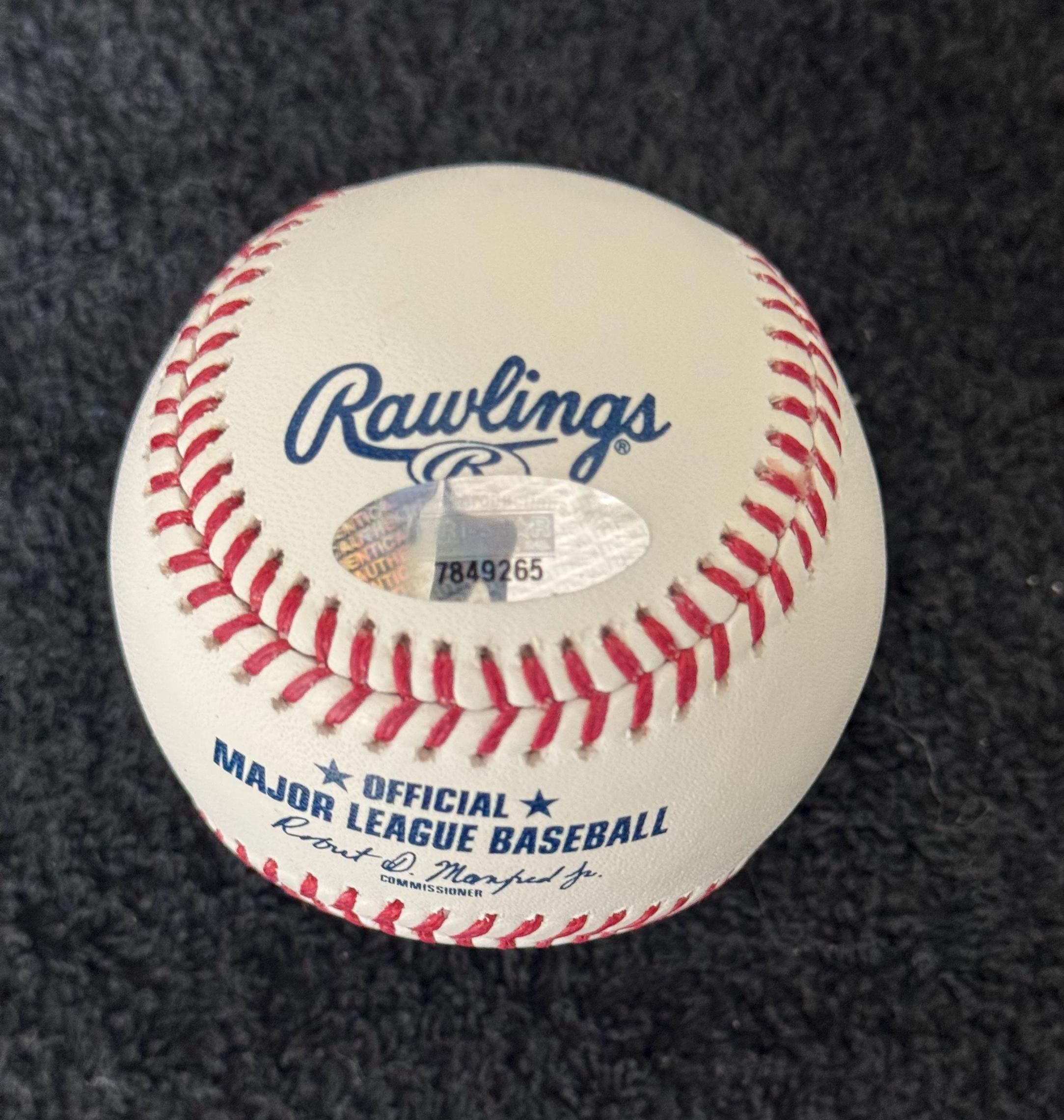 リッキー・ヘンダーソンのサイン入りMLB公式Baseball Fanatics認証済み