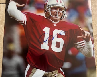ジョー・モンタナ直筆サイン入り 11 x 14 写真 モンタナ個人ホログラム