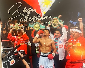 マニーパッキャオ　Manny Pacquiao サイン入り写真 マニーパッキャオ Manny Pacquiao サイン入り写真 2025年最新