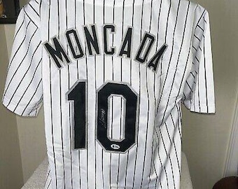ヨアン・モンカダ直筆サイン入りMLBシカゴ・ホワイトソックスジャージ 