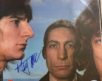 ミック・ジャガー直筆サイン入りブラック＆ブルーアルバムLP PSA認証