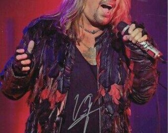 Vince Niel Autographed Signed Motley Crue 11x14 Photograph with Beckett Authentication Hologram
