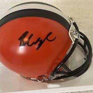Baker Mayfield Signed Autographed NFL Cleveland Browns Mini Helmet with Beckett Authentication