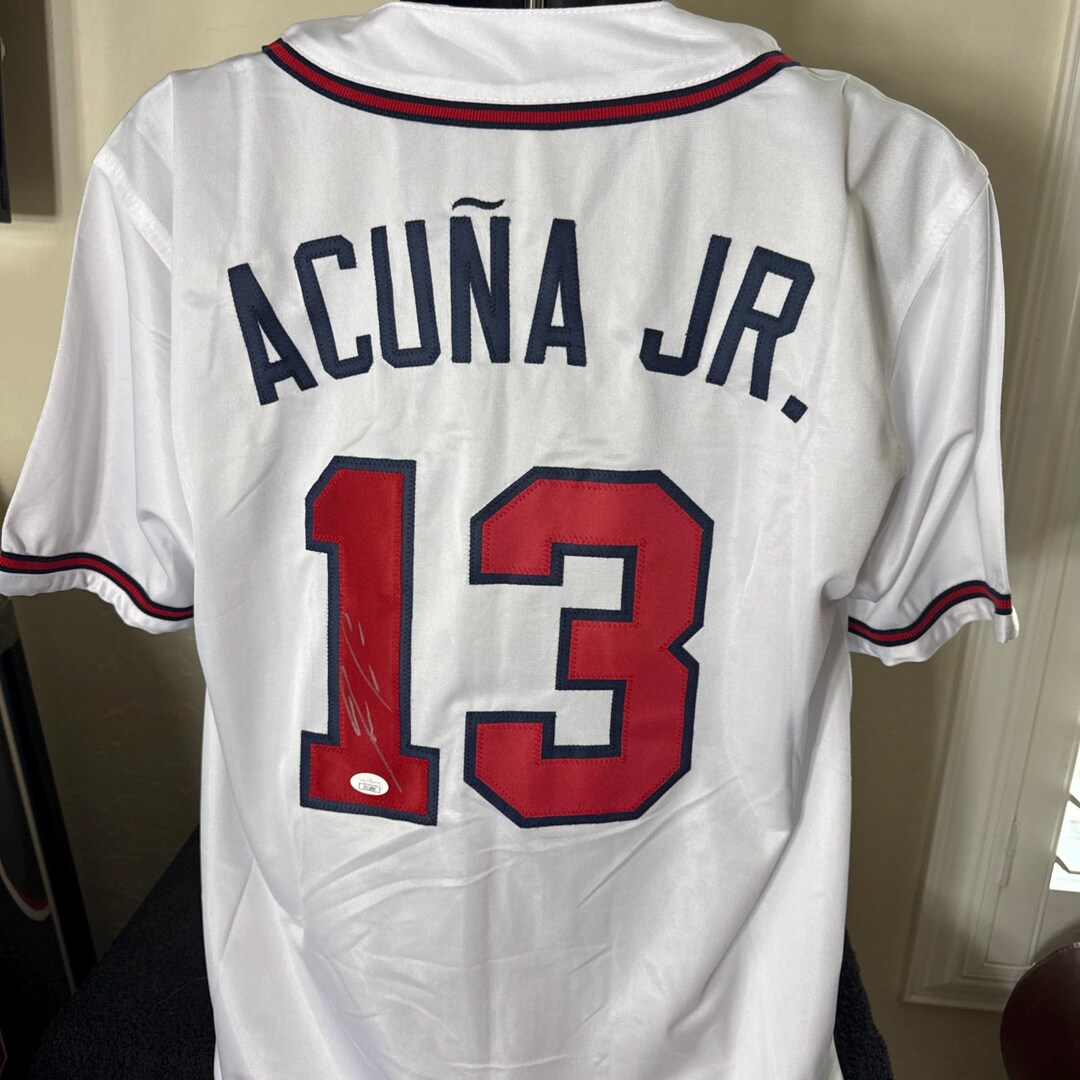 Ronald Acuna JR Signed Autographed Atlanta Braves Jersey JSA