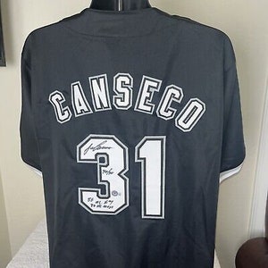 Men's Oakland Athletics Jose Canseco White Home Jersey - Authentic