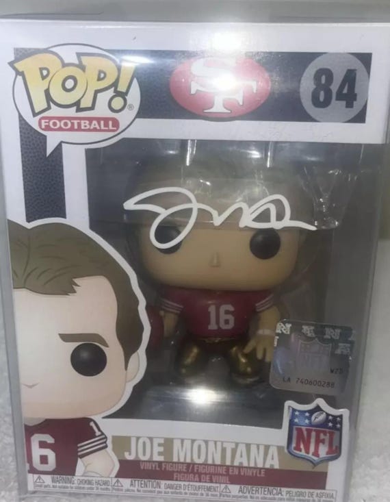 NFL ジョー・モンタナ JOE MONTANA 記念プレート 直筆サイン入り