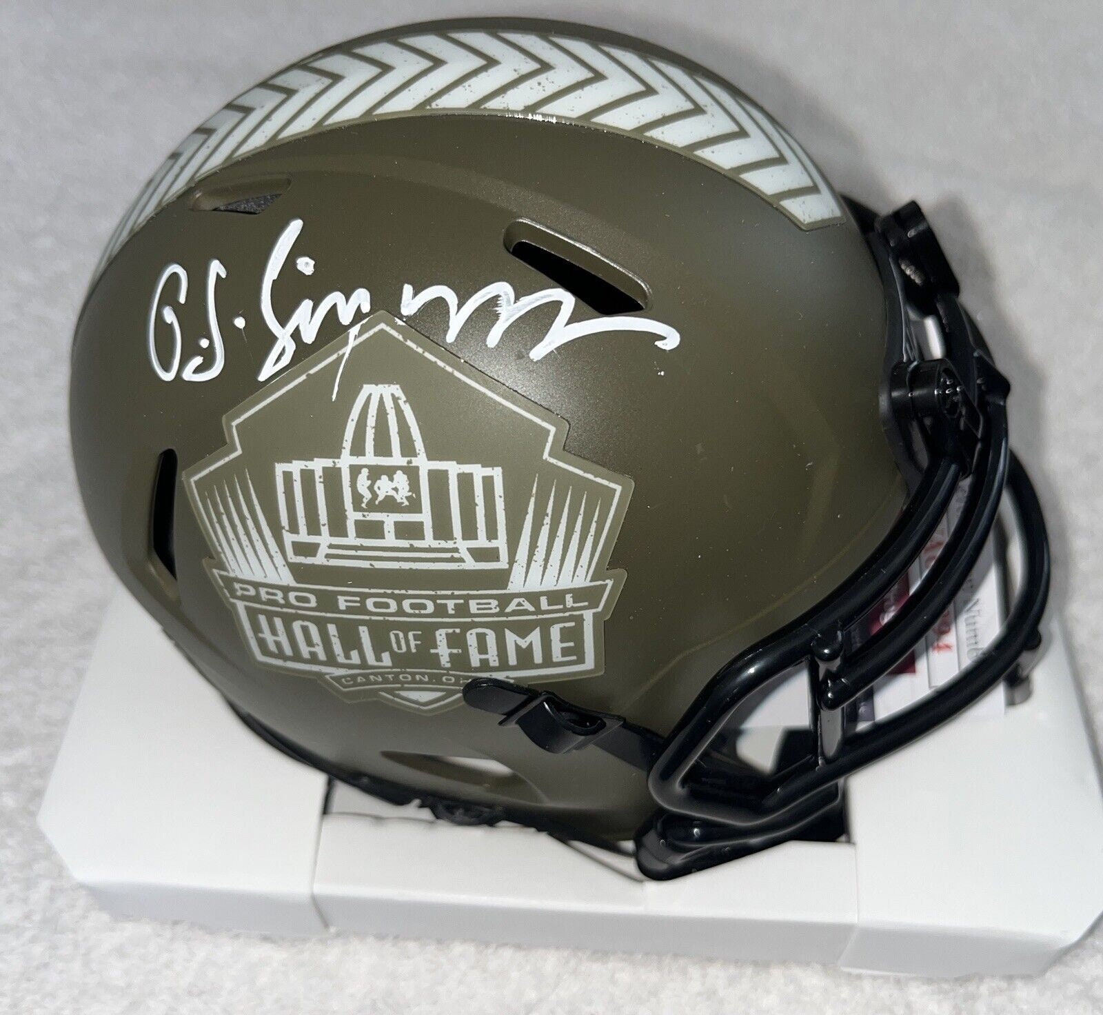 O.J. Simpson 直筆サイン入りユニフォーム ヘルメットセット O.J. Simpson 直筆サイン入りユニフォーム ヘルメットセット