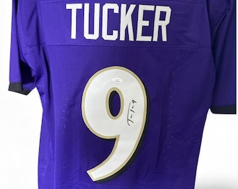 Justin Tucker autographed signed Baltimore Ravens jersey JSA Authenticated