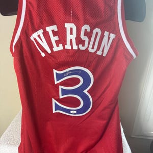 Allen Iverson signed autographed Philadelphia sixers jersey JSA Authenticated