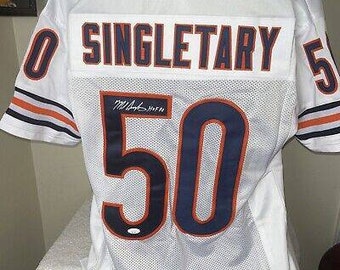 Mike Singletary SigniertEs Autogramm Chicago Bears Jersey JSA Zertifikat