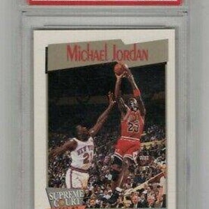 Michael Jordan NBA Creolen 1991 Basketball Karte Nr. 455 Graded 5/10 by PSA/DNA