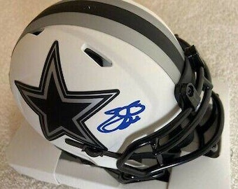 Emmitt Smith Signed Autographed NFL Dallas Cowboys Mini Helmet with Prova Hologram Authentication