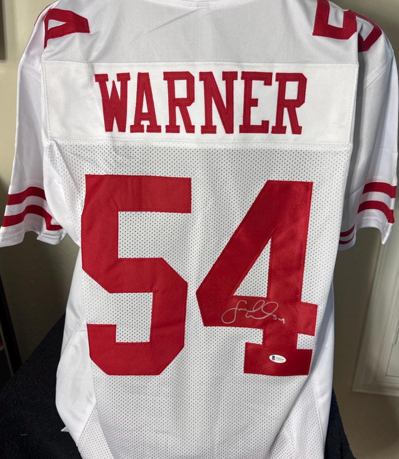 フレッド・ワーナーのサイン入りサンフランシスコ49ersジャージ