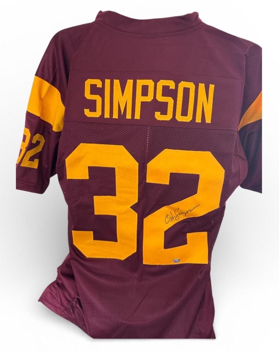 OJ Simpson Autographed Signed USC Trojans Jersey OJ Simpson Jsa