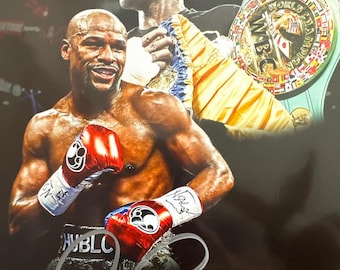 Floyd Mayweather, photo autographiée 8 x 10 signée Beckett authentifiée