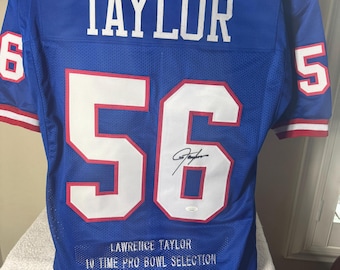 Lawrence Taylor gesigneerde gesigneerde NY Giants-jersey JSA Witnessed COA