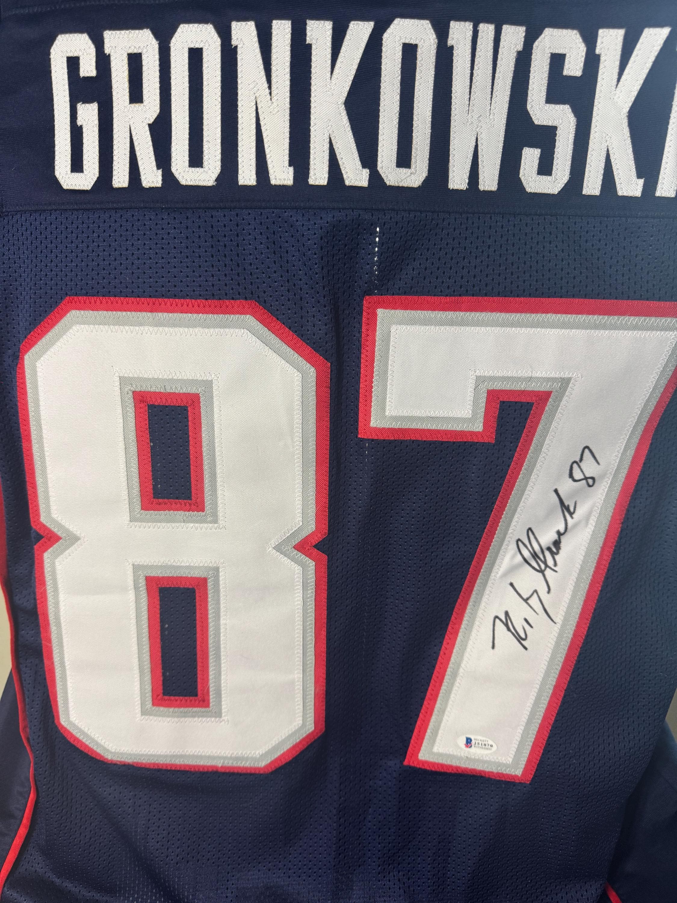Rob Gronkowski Autographed Hand Signed New England Patriots Jersey Beckett  Authenticated - Etsy, image size:2250x3000