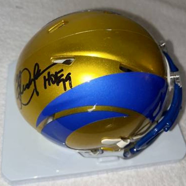 Eric Dickerson Signed Autographed NFL Rams Mini Helmet with Beckett Authentication
