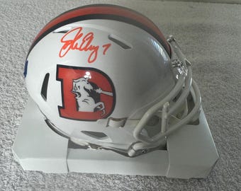 John Elway Autograph Nameplate Display | Denver Broncos Football Memorabilia - View #2