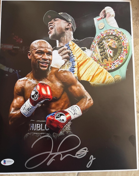 フロイド・メイウェザーのサイン入り11 x 14写真（ベケット認証済み