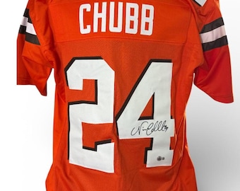 Nick Chubb autographed signed Cleveland Browns jersey Beckett authenticated