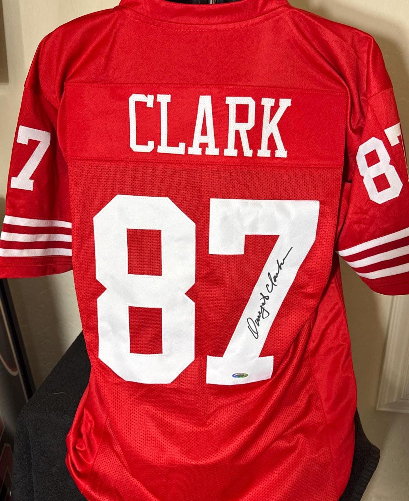 Dwight Clark Signed Autographed San Francisco 49ers Jersey Tristar
