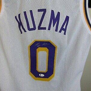 Kyle Kuzma Los Angeles Lakers Autographed White w/ Purple Pro