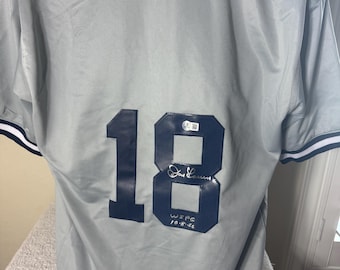 Don Larsen signed autographed Yankees jersey Beckett authenticated