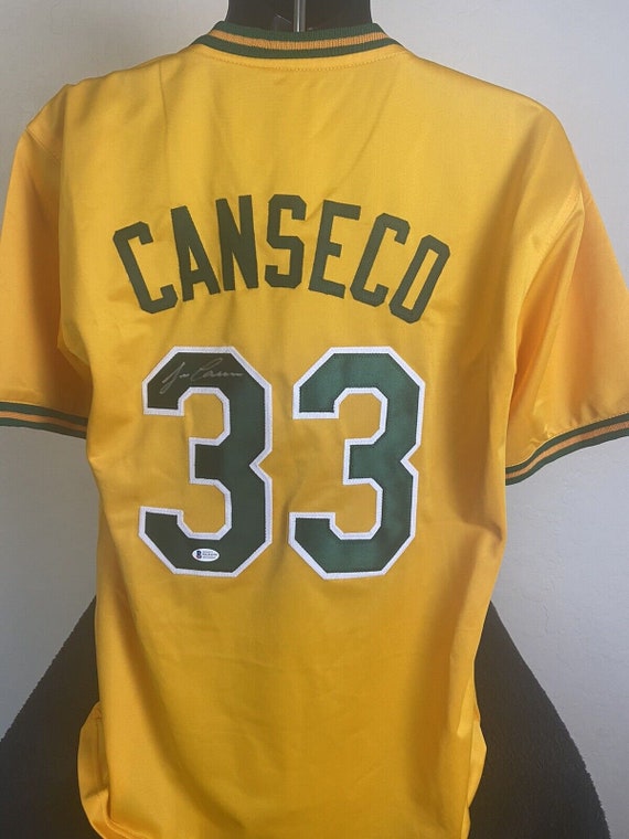 Jose Canseco Signed Oakland Athletics Custom Jersey (JSA Witness COA)
