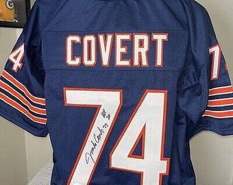 Jim Covert Signierter NFL Chicago Bears Jersey mit JSA-Authentifizierung
