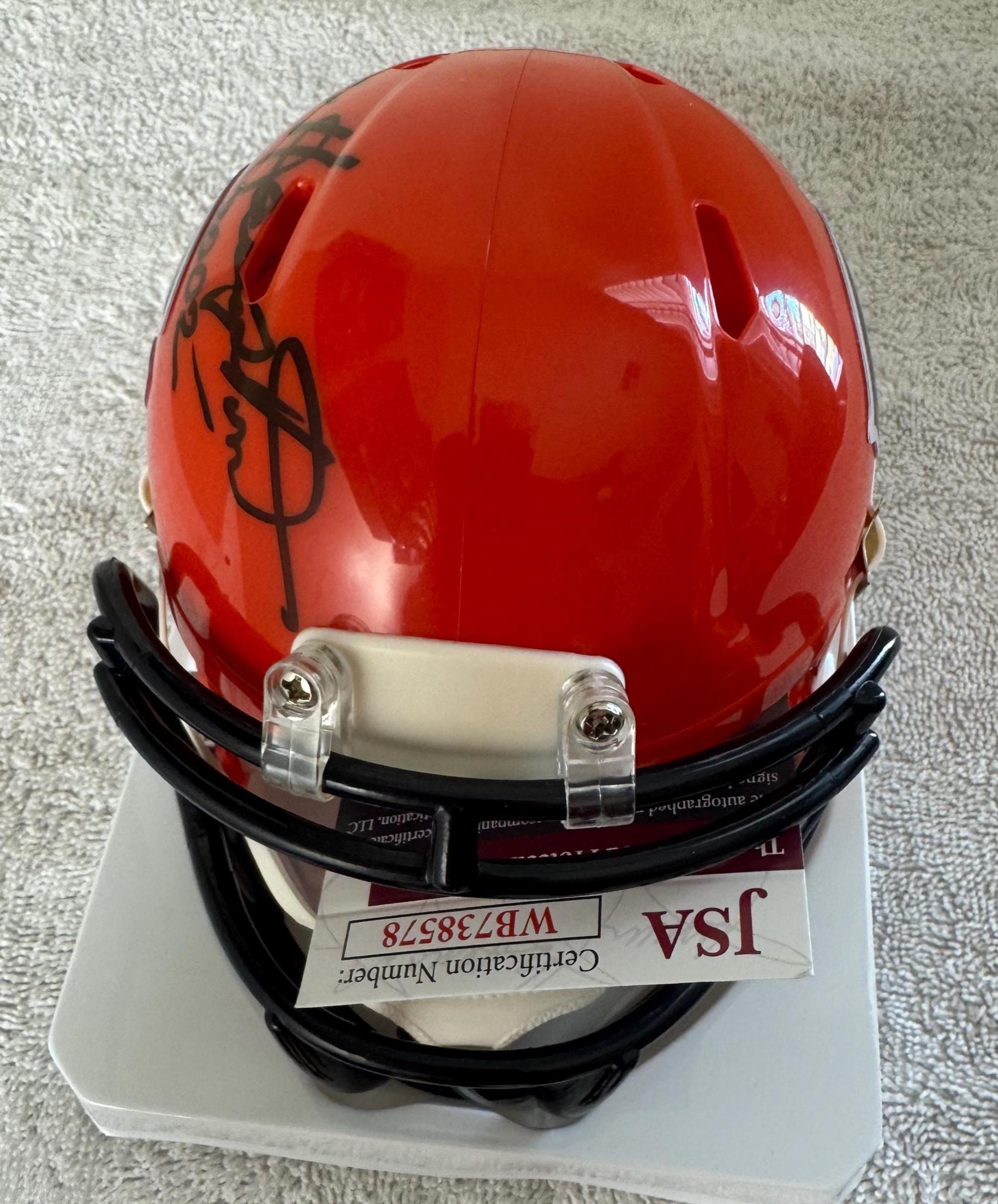 Dan Hampton Signed Autographed Chicago Bears Mini Helmet JSA