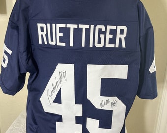 Rudy Ruettiger a dédicacé le maillot de Notre-Dame JSA, témoin du COA