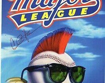 Charlie Sheen Autographed Signed 11x14 &#39;Major League&#39; Movie Photograph Picture with PSA/DNA Authentication