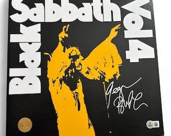 Geezer Butler Black Sabbath autographed signed Black Sabbath VOL 4 album Beckett authenticated