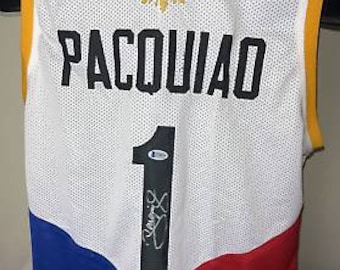 Manny Pacquiao Signed Autographed Boxing Shirt with Team Pacquaio Certificate and Beckett Authentication