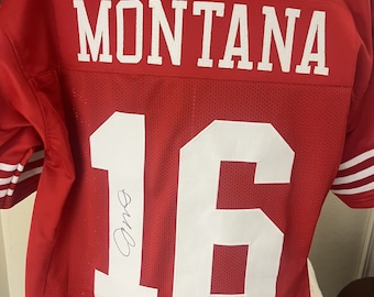 Joe Montana signed autographed San Francisco 49ers custom jersey COA