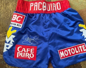 マニー・パッキャオ直筆サイン入りボクシングトランクス
