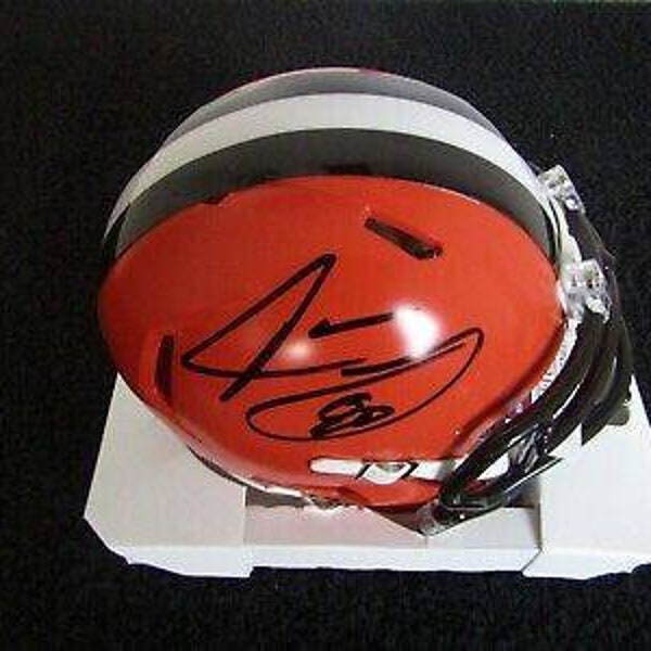 Jarvis Landry Signed Autographed NFL Cleveland Browns Mini Helmet with JSA Authentication