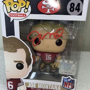 Joe Montana Autographed Signed Funko POP Figurine JSA COA