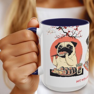 Vintage Japanese Style Dog Mug: Funny Pet Parent Gift
