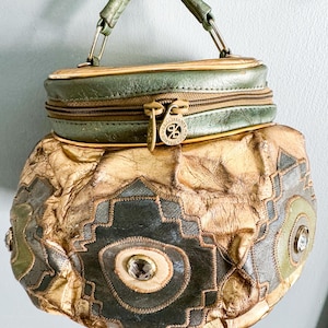 Metallic 80s handbag