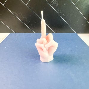 Middle Finger Candle from Recycled Wax