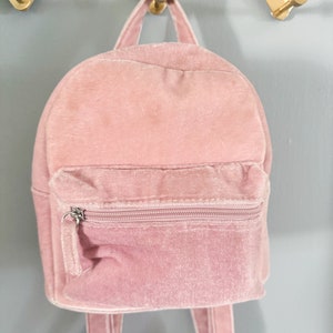 Crushed Velvet Backpack Purse - Etsy display picture 3