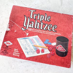 Vintage Game: Triple Yahtzee 1973